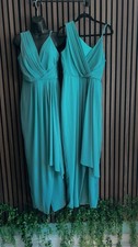 Sea Blue Maxi bridesmaid dress