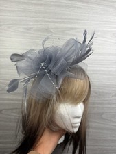 Silver Grey Fascinator |