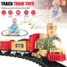 Classic Train Set - Electric Steam Train Toy for Boys Girls with Lights & Sounds