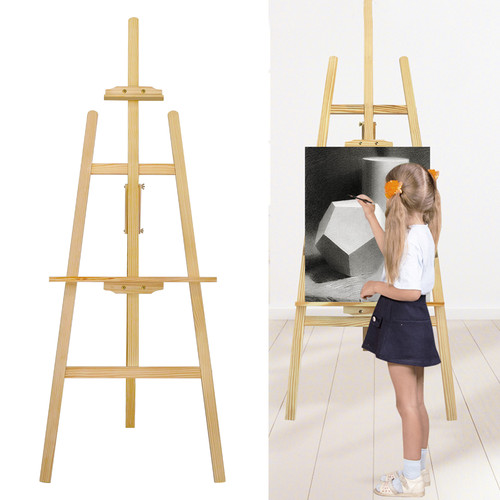 Pine wood easel - pine,