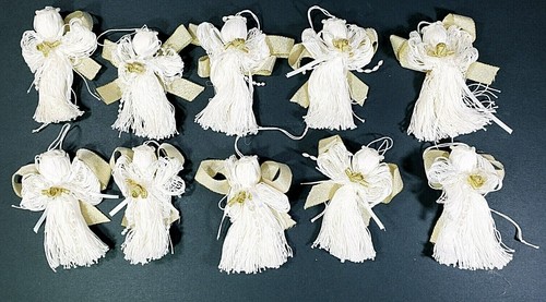 Angels with gold - angels, ribbon
