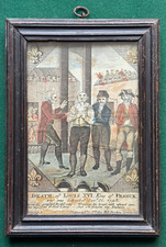 Antique Execution French Revolution King Louis XVI Bourbon France Guillotine