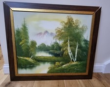 Original canvas art framed/mounted painting 64cm * 74cm Created in 2008