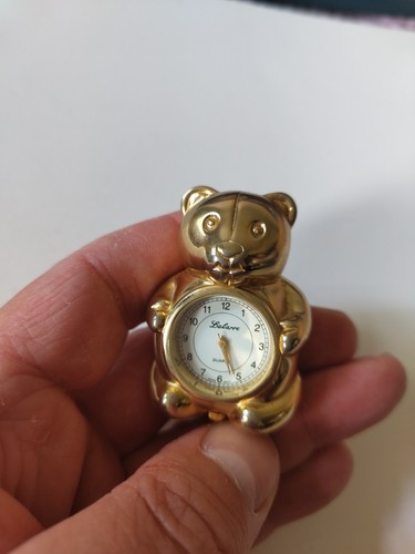 Novelty miniature clock - novelty, teddy