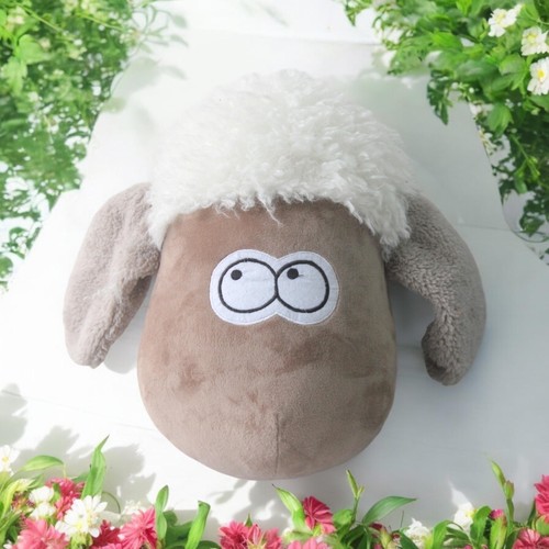 Plush sheep head - plush, wall