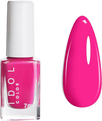 Bright pink nail polish 7ml - pink,