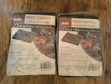 2 Packs Of Ansio 2m x 10m Weed Control Landscape Fabric, Unused