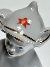 VTG Soviet Porcelain Figurine Young Budenovets Boy/Scout/Pioneer Polonnoe USSR