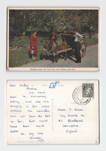 Postcard bringing home the - -,