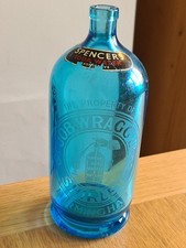PICTORIAL MID BLUE SODA SYPHON