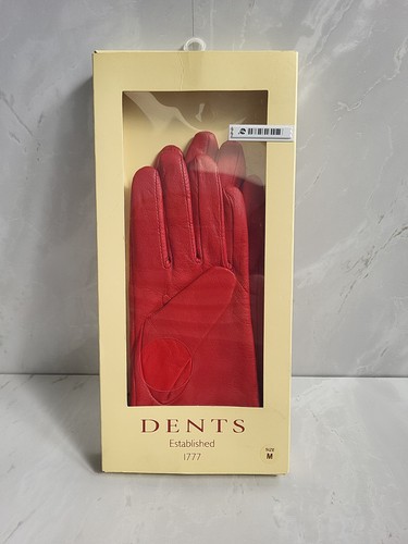 Dents red soft leather gloves - dents,