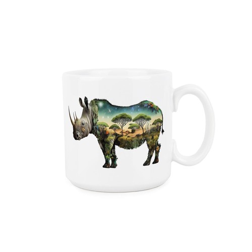 Surreal rhino large ceramic - surreal,