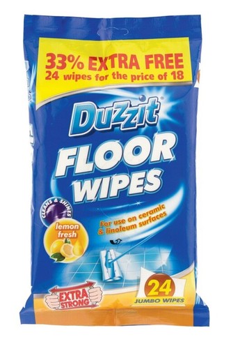 24x duzzit floor wipes clean - 24x,