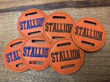 1 X 6cm ORANGE LEATHER