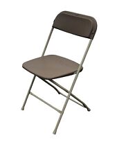 Brown Samsonite style chairs