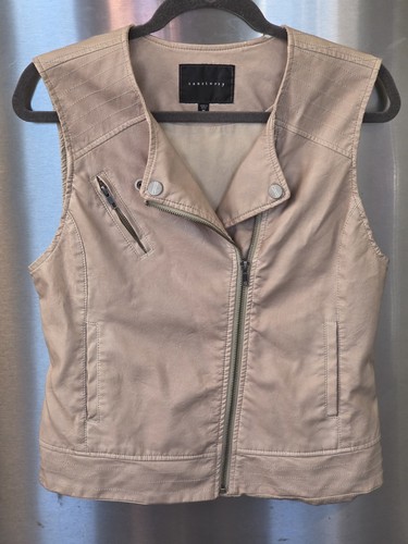 Sanctuary moto vest full zip - m,