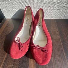 Repetto Ballet Shoes Suede Red