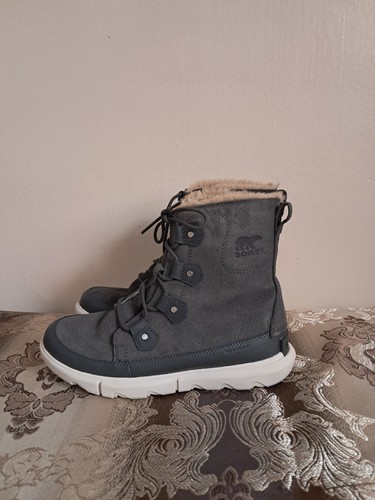 Grey suede sorel explorer - grey, ii