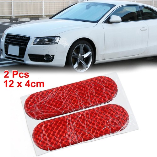 2pcs reflective sticker red - sticker,