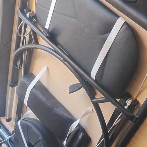 Black portable massage table - black,