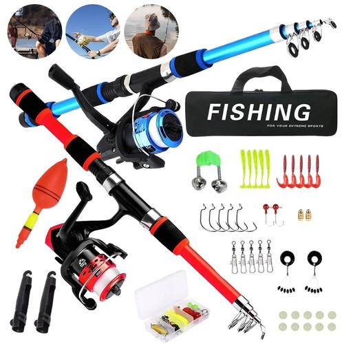 Telescopic fishing rod non - fishing,