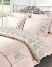 Luxury Amara Sequin Embroidered Duvet Cover Set Pillowcases Xmas Bedding Gift