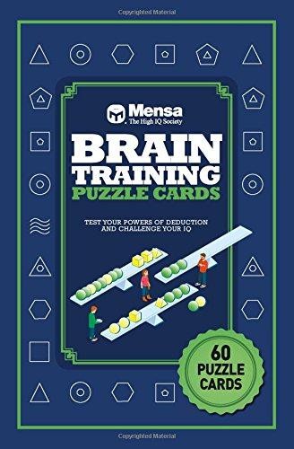 Puzzle cards mensa brain - cards:,