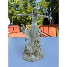 Mermaid Statue Figurine Ivory