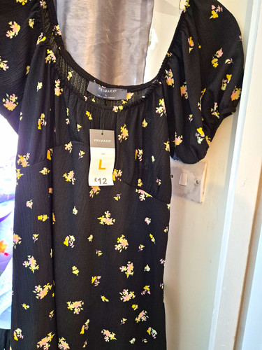 Primark black floral square - floral,