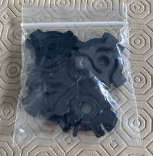 10 x 7” Record Centre Adaptors (Black Spider) Singles Jukebox Adapter 45 rpm