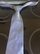 Men's Neck Tie Thomas Nash 4" Wide 59" Vintage Retro Silk Formal Grey Office