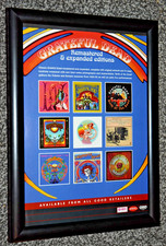THE GRATEFUL DEAD band Framed A4 VARIOUS ALBUMS original promo ART poster