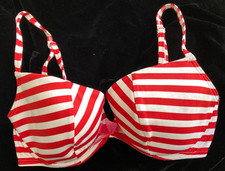 Agent Provocateur 36C bikini bra top vintage 00s candy stripe new unworn
