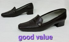 Pierre Cardin Womens Shoes UK Size 7 Brown Leather Loafers