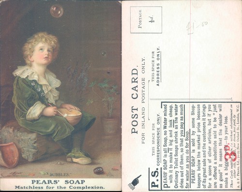 Child with pears soap bubbles - soap,