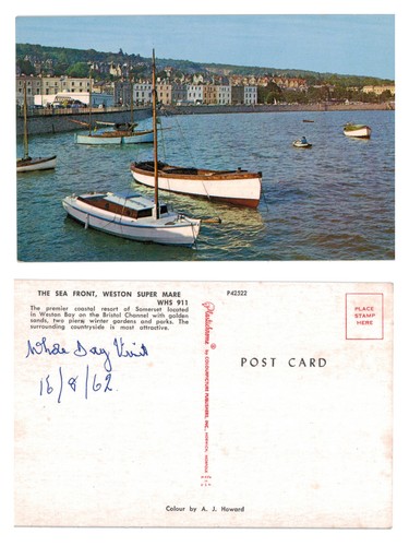 Vintage postcard the sea - vintage,