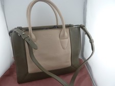 Radley London - Targets Travel Bag . fine grain leather green and white