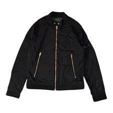 Diesel Bomber Jacket Mens XL Black J-Eiko 900 Motorcycle Biker Teflon Tom Cruise