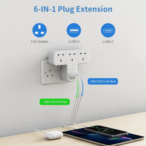 Mscien multi plug adaptor - multi, adaptor,