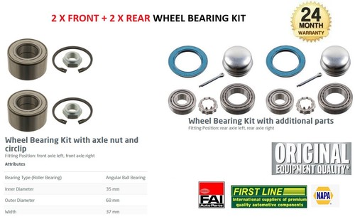 Front rear wheel - 2x,