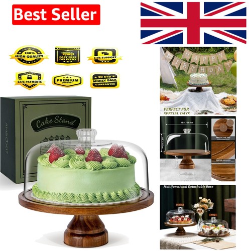 Cake stand with dome - with, lid