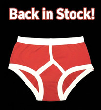 Men’s Red Y Front Briefs