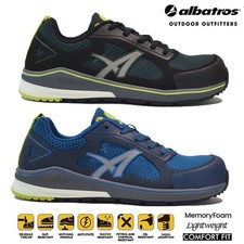 MENS MEMORY FOAM COMPOSITE TOE CAP SAFETY WORK AIRPORT SHOES BOOTS TRAINERS SIZE