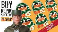 vintage action man equipment card star helmet token