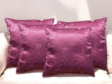 SET OF 4 Plum Purple Satin