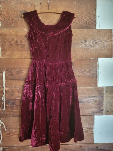 Vintage 1940s 1950s - , velvet