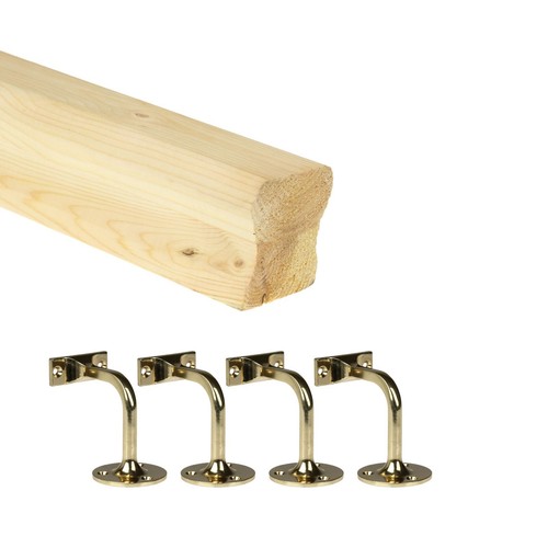 Pine wall mounted handrail - hr,
