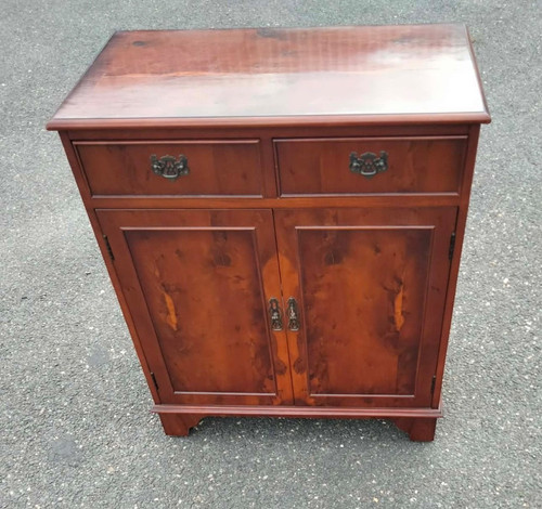 Vintage yew wood door - yew,