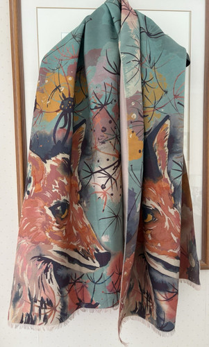 Powder design scarf wrap - powder,