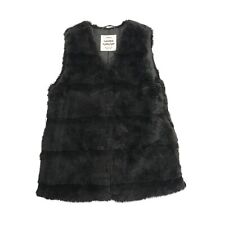Zara Girls Faux Fur Gilet Bodywarmer Brown Age 11/12 Sleeveless Vest Jacket Kids
